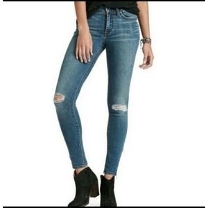 Lucky Brand Brooke legging jean ankle zip Medium wash Size 8